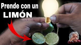 Como CREAR Corriente Eléctrica con un Limón y generar LUZ [upl. by Apurk]