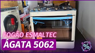 Fogão Esmaltec Ágata 5062  Que fogão LINDO primosmultimarcaz [upl. by Namyac]