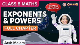 Exponents and Powers  ONE SHOT  Class 8  Maths  BYJUS [upl. by Colet583]