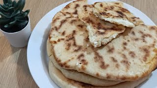 Stuffed flatbread Easy and tasty recipe [upl. by Gianina]