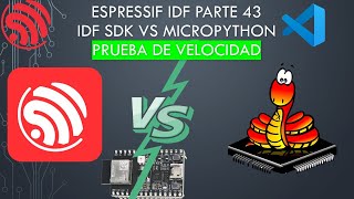 🐿️ ESP32 IDF SDK 43 IDF VS Micropython prueba de velocidad [upl. by Gavan]