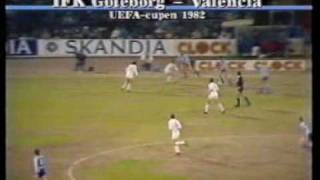 IFK Göteborgs Kvartsfinaler mot Valencia i UEFACupen 1982 [upl. by Klinger]