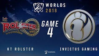 Worlds 2018  14  KT vs IG  Game 4 [upl. by Crandall]