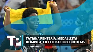 Tatiana Rentería cuarta medallista olímpica de Colombia en París 2024 en Telepacífico Noticias [upl. by Ahsaelat]