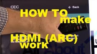 How to Set up and make HDMI ARC work [upl. by Akeihsat]