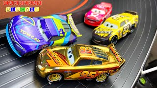 PIXAR CARS DORADO RAYO MCQUEEM SUPER TRACK [upl. by Helsell]