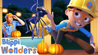 Youre Invited to Blippis HALLOWEEN Party Blippi Wonders  Educational Cartoons for Kids [upl. by Einahets]