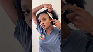 1ST TIME SILK PRESS AT HOME hairstyles naturalhairstyles [upl. by Elocen]