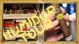 Humidor Tour Part 1  BONUS Some great whiskey to see here including Macallan and Weller collection [upl. by Aranahs]