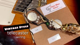 Telecaster Vintage Style Wiring Harness [upl. by Lledal]