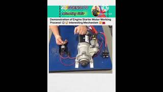 Self motor engine start motor working vidio 😱😳sorts electricmotor ytshorts self engine [upl. by Adnat573]