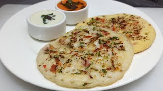 Masala Uttapam Recipe  मसाला उत्तपम रेसिपी  How to make Uttapam Breakfast Recipe  Chef Ashok [upl. by Hewet763]