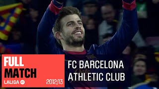 FC Barcelona  Athletic Club 51 20122013 PARTIDO COMPLETO [upl. by Inaliak]