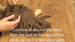 How to make waldorf doll hair the easy way step 1 [upl. by Euqininod]