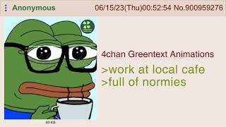 Anon is parttime barista  4chan Greentext Animations [upl. by Sandry155]