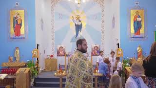 Divine Liturgy  24th Sunday after Pentecost First Solemn Communion Celebration [upl. by Yemerej]