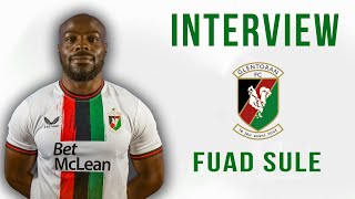 Post Match Interview  Dungannon 03 Glentoran  Fuad Sule [upl. by Auos]