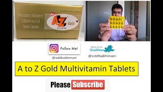 A to Z Gold Multivitamin Tablets  Best supplements for men  Vitamin Tablet  Vitamin B  Minerals [upl. by Donna692]