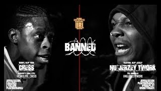 BANNED NU JERZEY TWORK VS CHESS RAP BATTLE  URLTV [upl. by Oeram443]