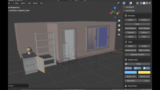 Blender 3d arquitectura con archimesh ventanas puertas muebles etc gratis [upl. by Agnella]