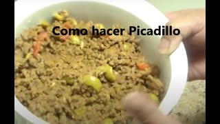 Como hacer carne MolidaPicadillo 0 Guisada para rellenos de papaalcapurriaspastelillos [upl. by Nomaid]