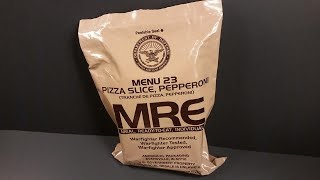 2018 MRE Pepperoni Pizza MRE Review Meal Ready to Eat Ration Taste Testing [upl. by Follmer207]