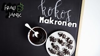 Kokosmakronen vegan  3 Zutaten ohne Eiweiß amp ohne Haushaltszucker [upl. by Natsirc]