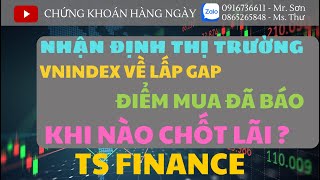 NHẬN ĐỊNH THỊ TRƯỜNG 2612024 VNINDEX VỀ LẤP GAP  ĐIỂM MUA ĐÃ BÁO  KHI NÀO CHỐT LÃI [upl. by Luhar]