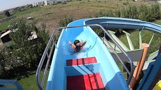 Blue Simvoli Slide at Waterland Thessaloniki [upl. by Serrell]