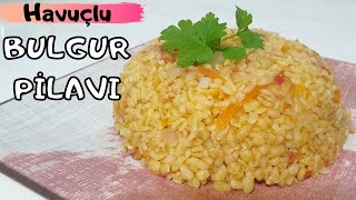 Bulgur Pilavı Tarifi ☼ Tane Tane Havuçlu Bulgur Pilavı [upl. by Ahtnamas]