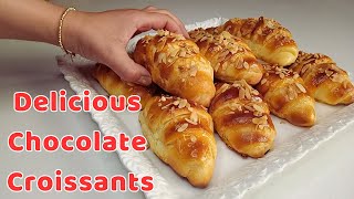 How to Make Flaky and Delicious Chocolate Croissants at Home [upl. by Asylem]