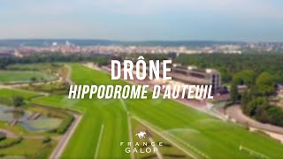 Présentation de l’hippodrome d’Auteuil vue drone [upl. by Ahsekram952]