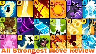 All Strongest Move Review part  1  Dynamons world [upl. by Papert305]