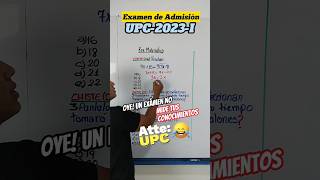 ¿Cómo es el Nivel del Examen de Admisión 2023 de la UPC Universidad Top♥️ [upl. by Nifled]