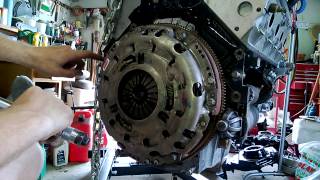 Clutch Install and Bellhousing Attach  LQ4 Build  LS7 Clutch wLS2 Flywheel [upl. by Sundberg]