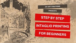 Step by step intaglio printing art diy printmaking diyartcreations [upl. by Eleanora]