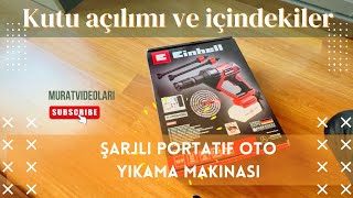 Einhell ŞARJLI köpüklü OTO YIKAMA MAKİNASI KUTU AÇILIMI [upl. by Assenov]