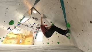 2D Gym cave bouldering V1 V2  green Parthian Climbing gym in Manchester [upl. by Noel]