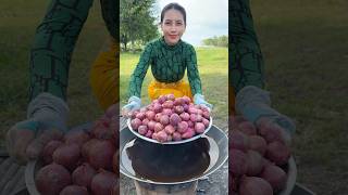 Onion crispy cook recipe shorts shortvideo recipe cooking food [upl. by Ynabe]