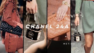 CHANEL 24A COLLECTION  CHANEL 2024 METIERS DART BAGS ☺︎ [upl. by Furlani]