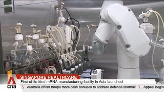 Singapore launches Asias first automated mRNA manufacturing facility [upl. by Dymphia]