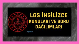 2022 LGS İngilizce Konuları ve LGS İngilizce Soru Dağılımı  PDF GüncelKonular MEB [upl. by Rodolphe]