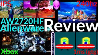 Alienware AW2720HF Review 240hzIPSAlienFX [upl. by Brett23]