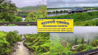 22178 MAHANAGARI EXPRESS Varanasi To Mumbai By Train Full Journey In Monsoon  BSB TO CSTM Train [upl. by Bartholomew609]