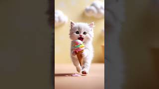 Cat craves Ice creamcute kitten viral shorts [upl. by Nage]