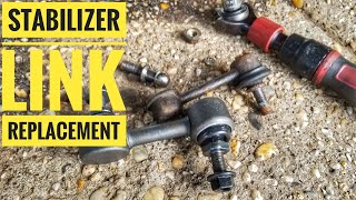 HOW TO REPLACE ACURA HONDA SWAY BAR STABILIZER LINKS AND BUSHINGS TUTORIAL [upl. by Blair474]