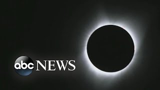 Crowds gather to witness solar eclipse in Oregon [upl. by Ardnassak]