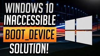 FIX INACCESSIBLEBOOTDEVICE Windows 108 2024 [upl. by Olotrab]