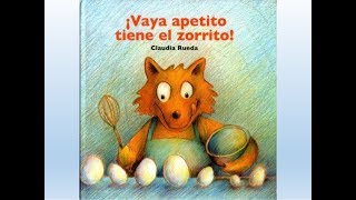 Cuento narrado ¡vaya apetito tiene el zorrito Ejercicios de comprensión lectora preescolar [upl. by Enneira]