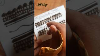 Simple border designonline mehndi designs 28 day classshortvideo mehndidesign youtube [upl. by Ecinna]